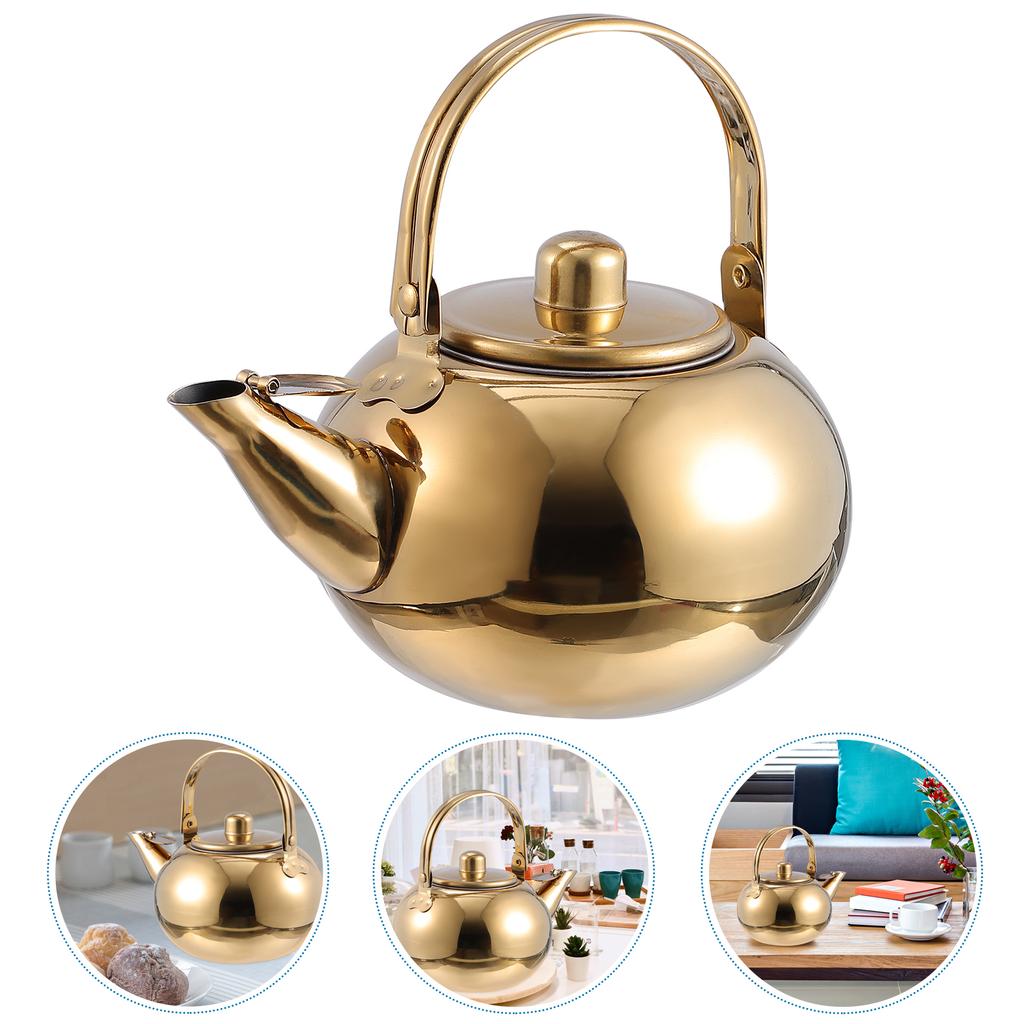 Stainless Steel Pot Tea Kettles Large Capacity for Home Household Teakettle Thicken Portable with Strainer