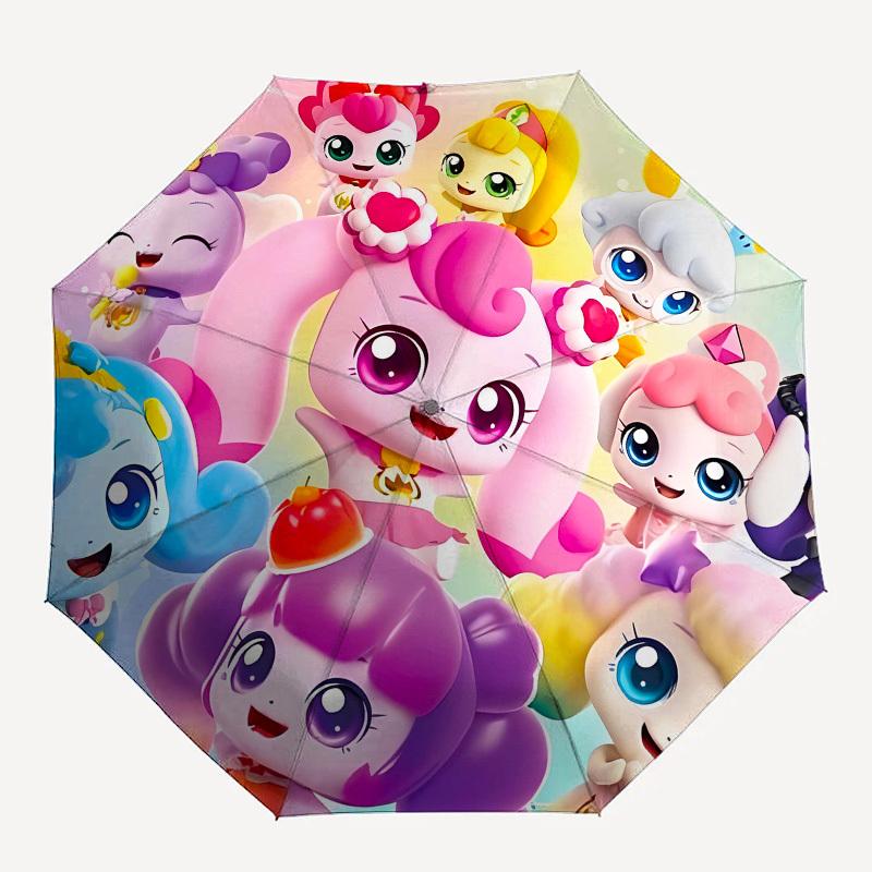 Cute Characters, Fantasy World Automatic Opening and Closing, 8 Rib Structure Portable Umbrella, Suitable for Men and Women In All Seasons