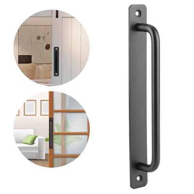 Modern Aluminum Alloy Door Pull Handles Durable Black Barn Door Handle 8.3 Inch Sliding Door Pull Drawer
