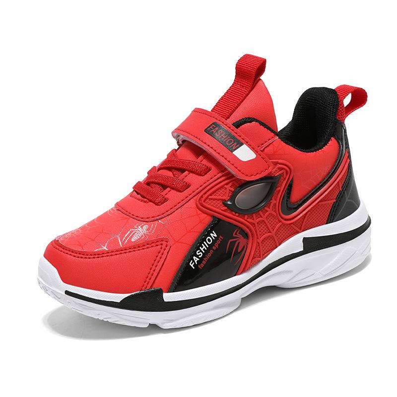 Boys' Leather Running Shoes - Spring/Autumn, Durable, Lightweight for Primary School Students