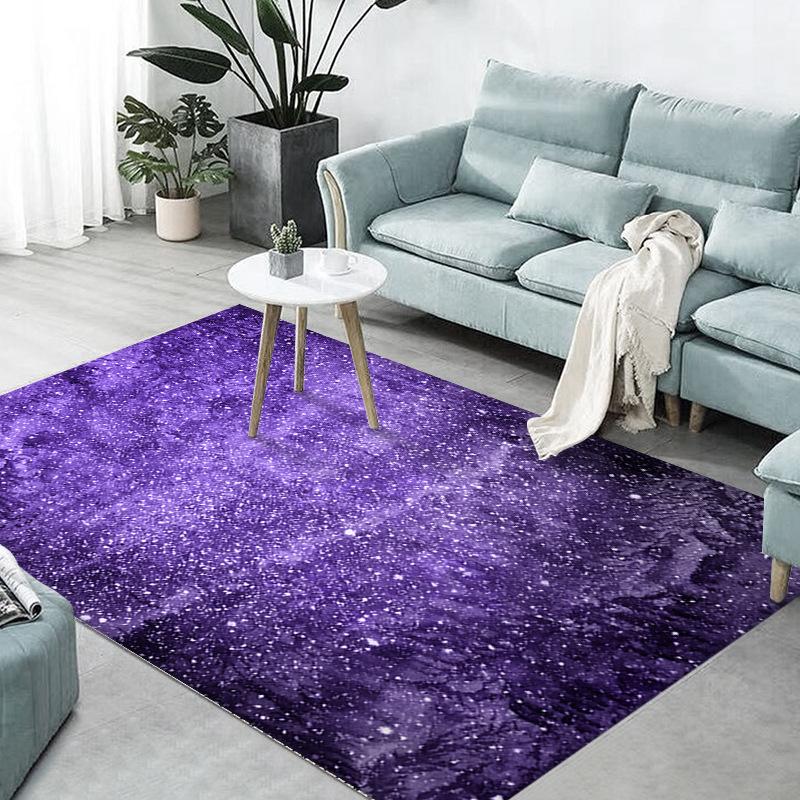 

Nordic Rendering Home Living Room Decoration Carpet Purple Abstract Bedroom Bedside Large Carpet 100*150cm
