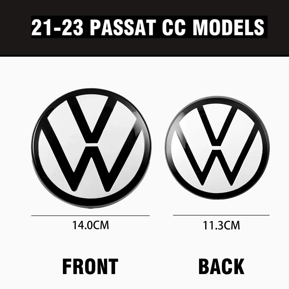 1Set Car Front Grill Badge Trunk Lid Cover Emblem Sticker Decoration For Volkswagen VW PASSAT CC 2008-2012 2021-2023 Accessories
