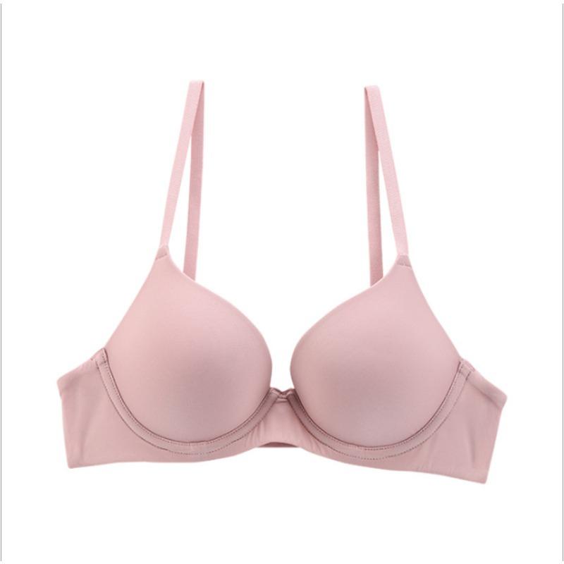 Large Size Underwear, Large Breasts, Small Anti-sagging Women's Seamless and Thin Soft Steel Rings Gather Bras, Bras
