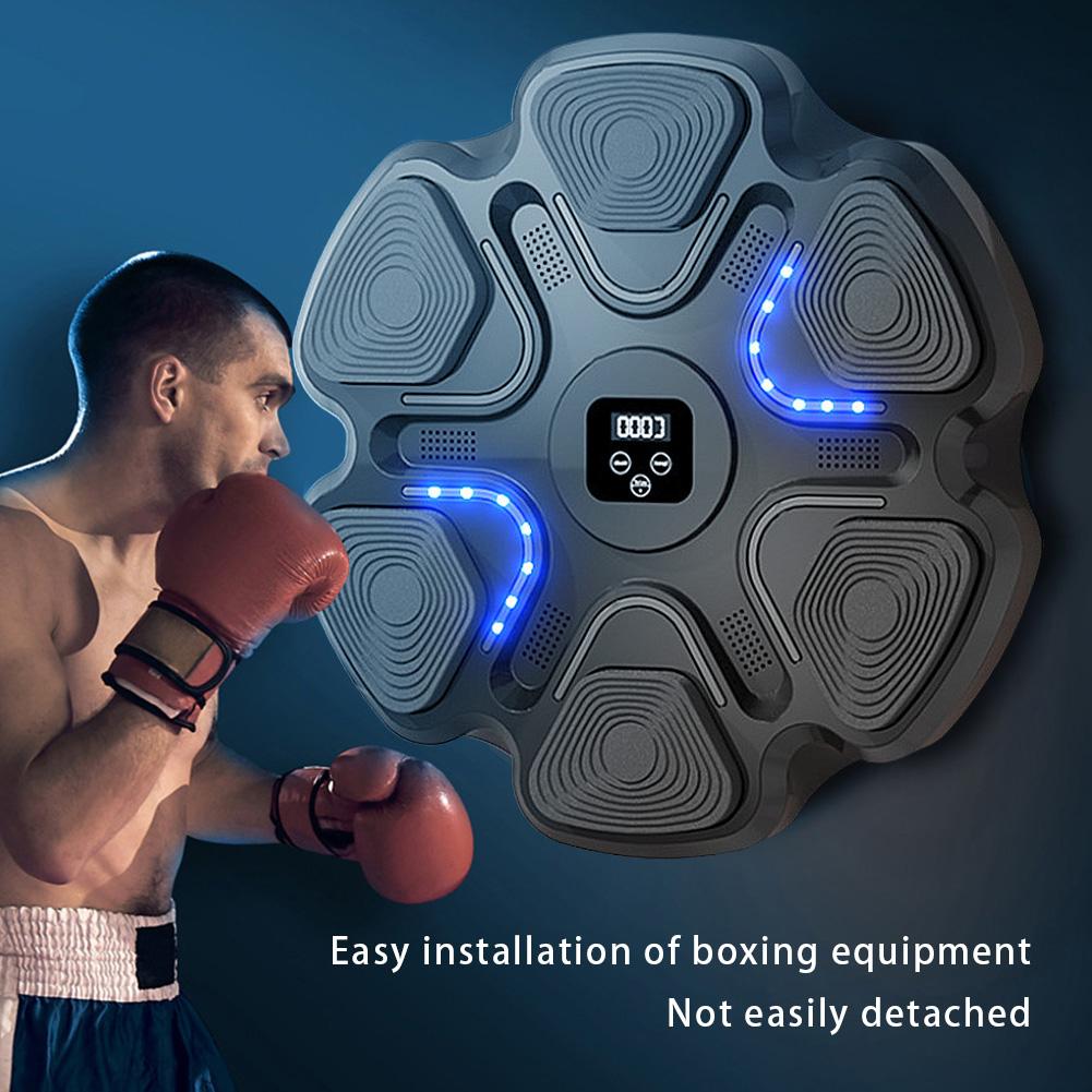 Smart Music Boxing Training Machine Bluetooth-Compatible Boxing Practice Wall Target for Boxing Sports Agility Reaction