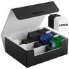 Mlikero Deck Case, Large Capacity, Holds 1800 Cards, Magnetic Trading Card Case, Storage Box, Includes 10 Dividers and 3 Foam Plugs, Compatible with Y