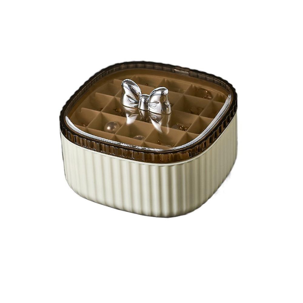 

3-слойная портативная шкатулка для украшений, органайзер для хранения украшений с несколькими отделениями, ожерелье 3 Layer