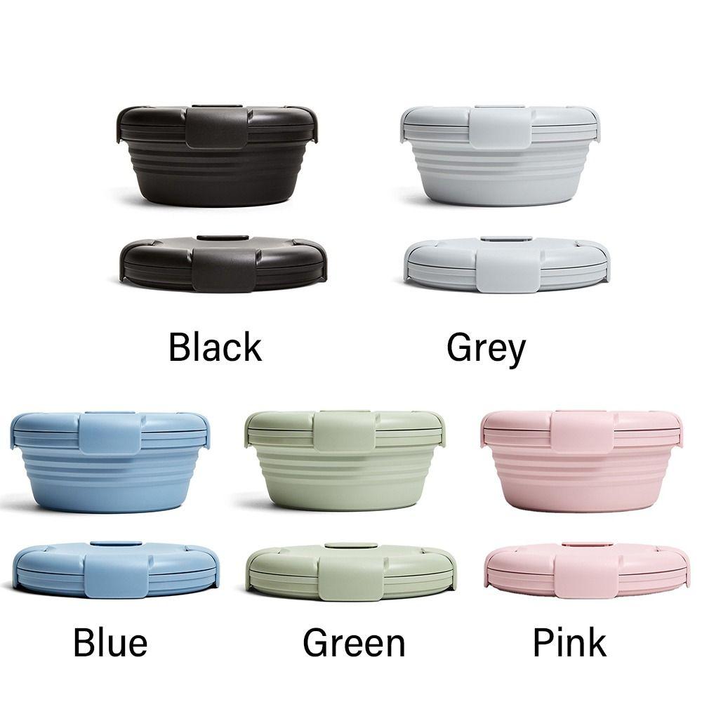 Silicone Folding Bento Box Portable Lunchbox for Food Dinnerware Food Container Bowl Tableware Outdoor Camping Picnic Lunch Box