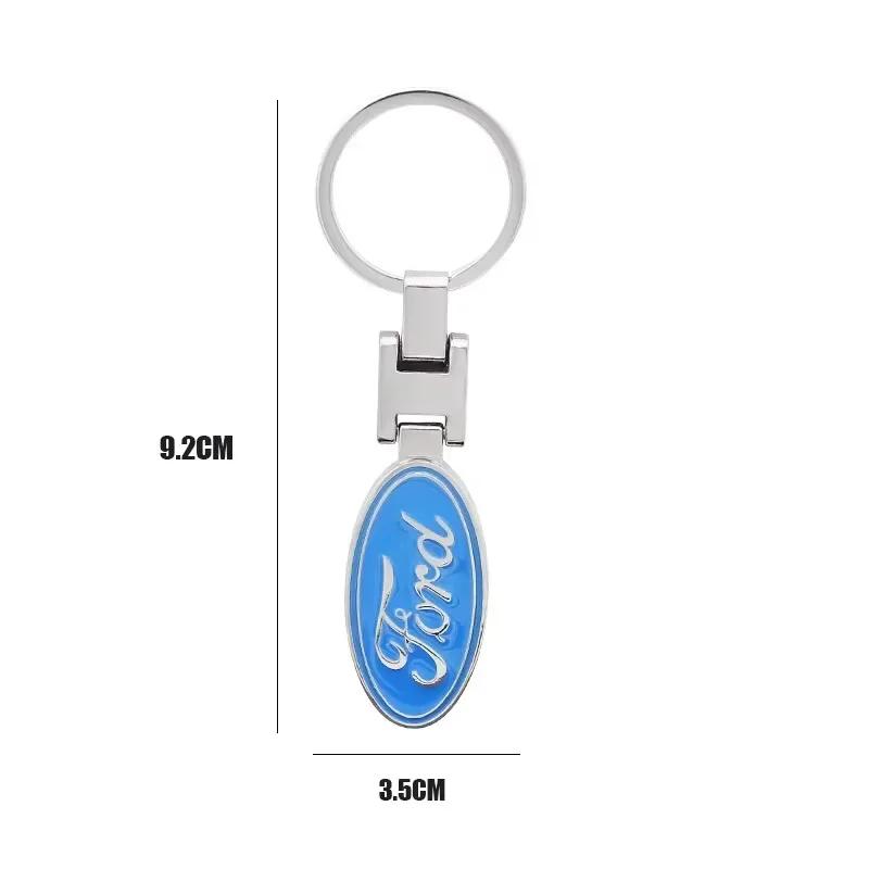 Neuer 2026 Autoaufkleber Metall Auto Schlüsselanhänger Kette Auto Logo Schlüsselanhänger für Ford S MAX Ranger Focus Fiesta Mondeo Kuga Mustang Escort KA