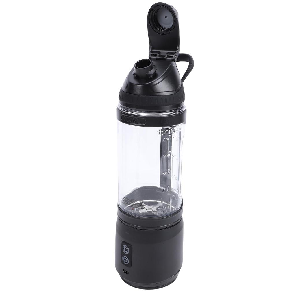 Portable Blender Cup Bottle Cordless USB C Rechargeable Shakes Smoothies 24oz for Travel Gym Black 700ml