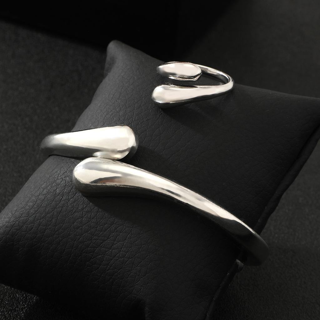 European and American Glossy Bracelet Ring Set, Simple Temperament Bracelet, Light Luxury Niche Cold Wind Jewelry