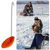 Aluminum Alloy Ice Fishing Gear Winter Fishing Ice Fishing Spoon Comfortable and Non-slip Easy To Carry Outdoor Ice Fishing Tool