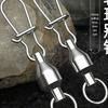 Large Size 304 Stainless Steel Bearing Ring Connector with Enhanced Pin for Fishing.
