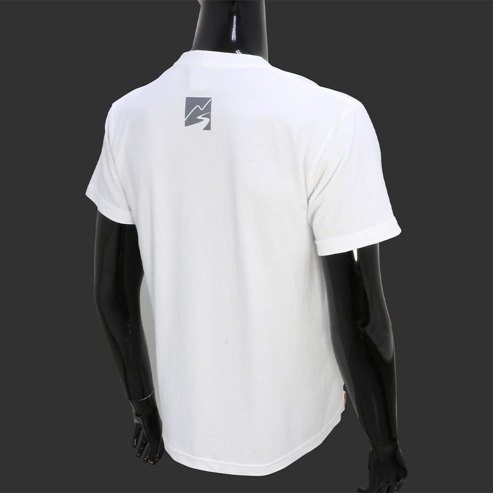 [Monster Sport] Printed T-Shirt White [Size L] Short Sleeve Heavyweight Cotton (5.6oz Jersey) ZWS75WL
