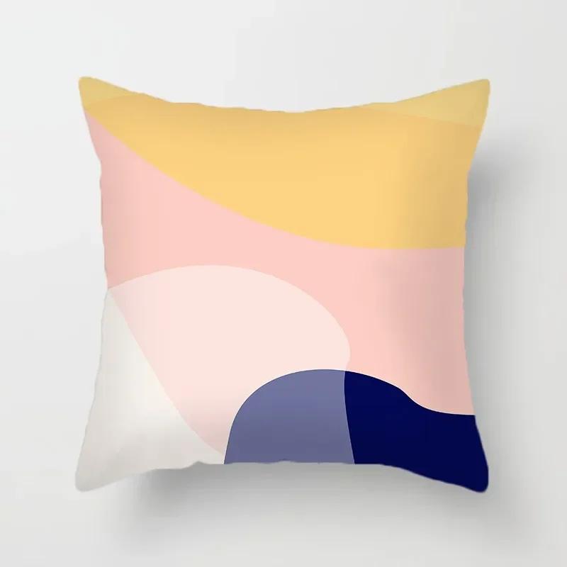 Luxuriöse Heimdekoration Kissenbezug Einfache Aquarell-Fließmalerei Büro Sofa Auto Kissenbezug