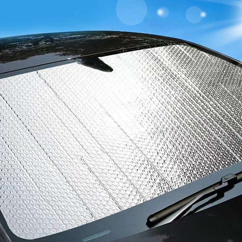 1 Piece of Car Sunshade With Heat Insulation and Sun Protection. Car Front Windshield With Suction Cup Sunshade Amagi