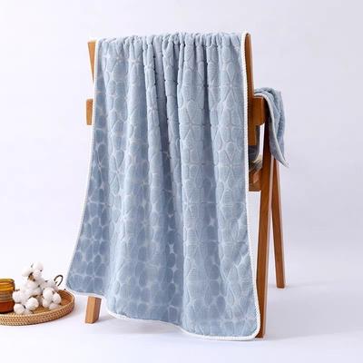 Jacquard Coral Velvet Plum Blossom Bath Towel 70x140 Soft Water Absorbent Home Quick Drying Towel