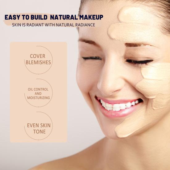 30ML CC Cream Color Correcting Full Coverage Foundation SPF 50+ Lightweight Facial Cream Hydrating Long Lasting Waterproof Natural Moisturizer