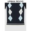 UR Dames Preppy Kleurblok Argyle Poloshirt Trui