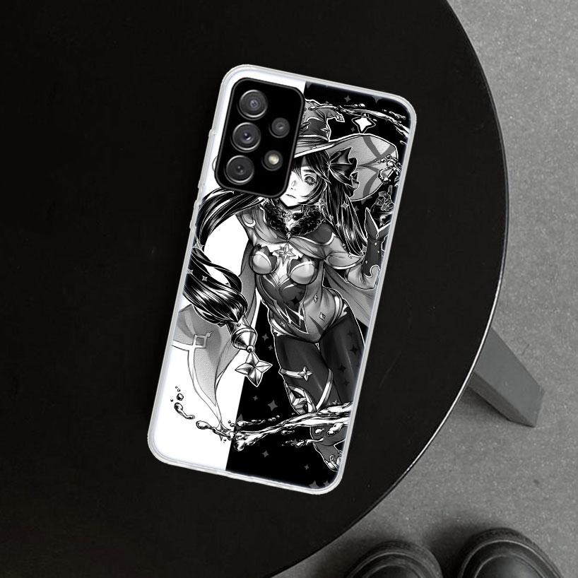 Genshin Impact Mona Girl Phone Case for Samsung Galaxy A17 A16 A26 A36 A56 A57 A37 A15 A25 A35 A55 A14 A24 A34 A54 A13 A23 A33 A