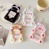 2pcs/set Ins Style Kawaii Plush Po Card Holder Cute Cartoon Animals Card Holder with Headphones Winter Kawaii Jewelry