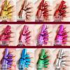 Long-Lasting Silver Metallic Mirror Nail Polish, Multicolor Glossy Finish