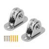 Small Pulley Block Stainless Steel Silent Pulley Roller Wall Mounted Fixed Pulley for DIY Equipment Wire Rope Rail