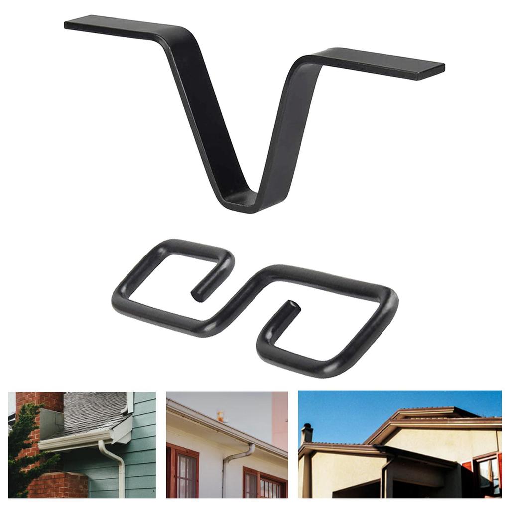 Rain Chain Gutter Adapter Hook V Adapter S Hook Standard Installation Replacement Durable Chain Gutter Downspout