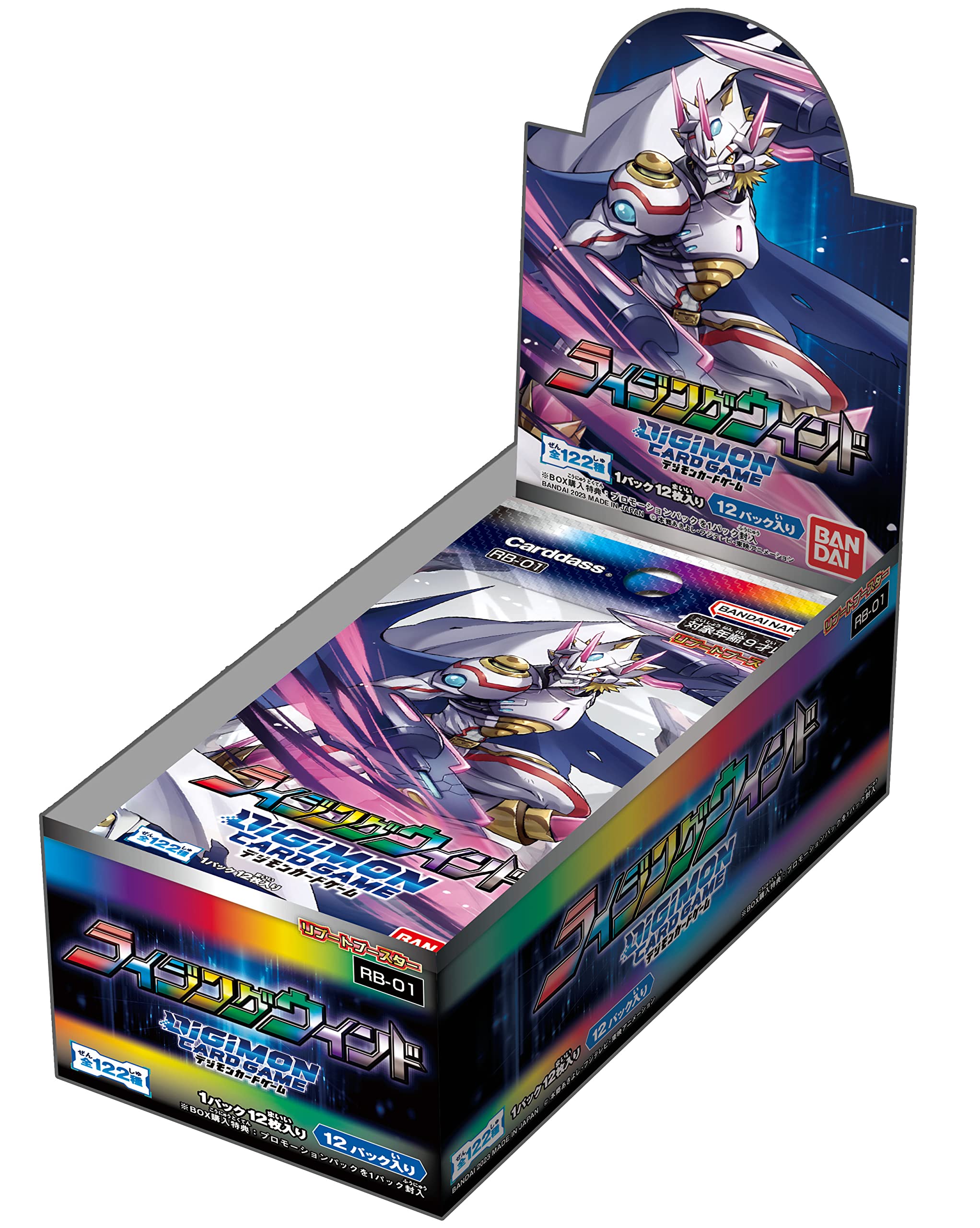 

BANDAI Digimon Card Game Reboot Booster Rising Wind 12 упаковок [RB-01] (BOX)