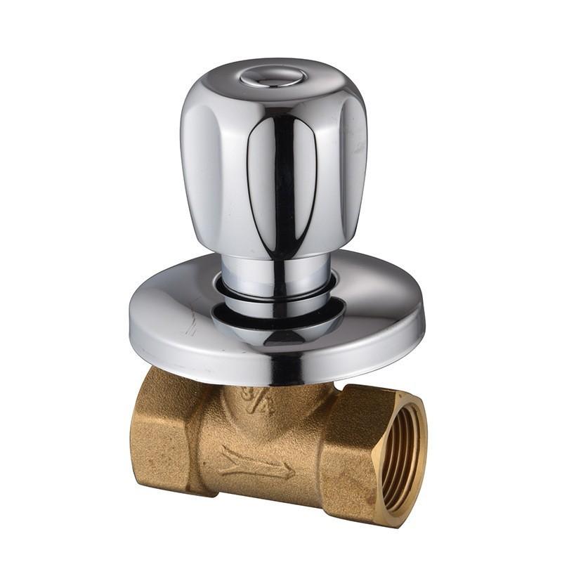 1Pcs Copper Bathtub Faucet Valve 1/2'' 3/4'' Bathroom Shower Cold Water Tap Valve Single Handle Concealed Angle Valve Accessory