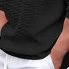 Mens Quater Button Pullover Shawl Collar Sweaters Textured Cable Knit Lightweight Sweater With