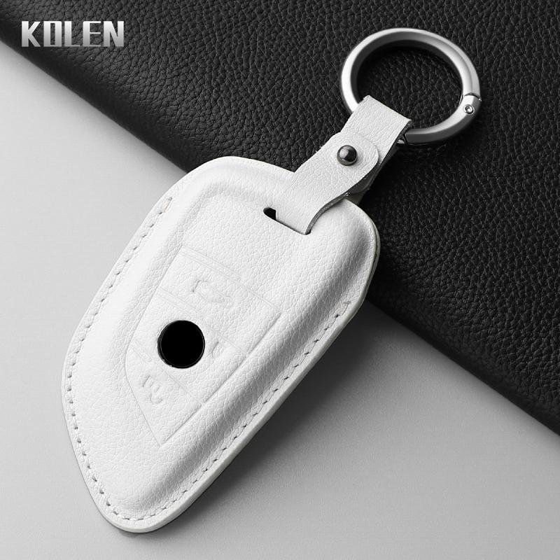 Leather Car Key Case Cover Shell Fob For Bmw F20 G20 G30 X1 X3 X4 X5 G05 X6 X7 G11 F15 F16 G01 G02 F48 Key Protector Accessories