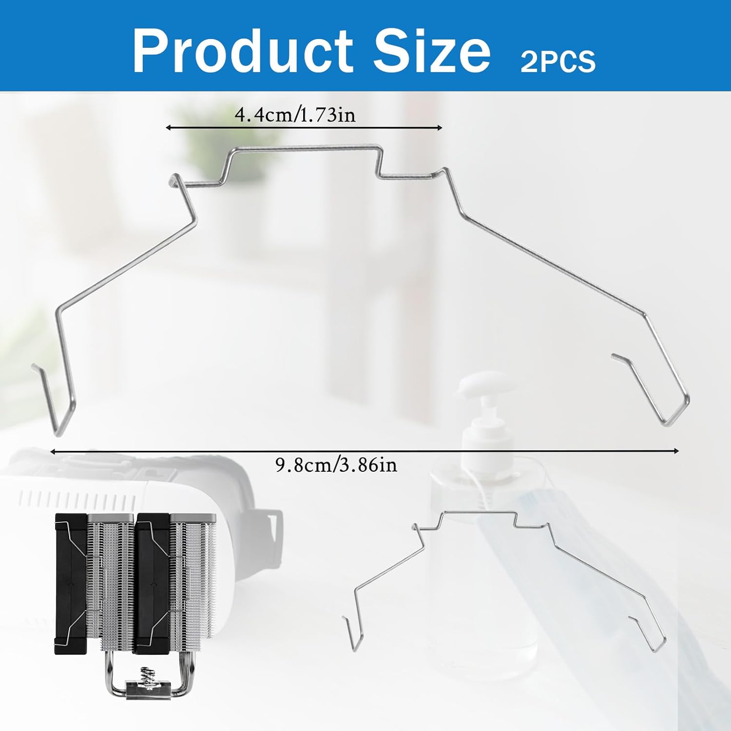 2 PCS 12 CM CPU Heatsink Fan Buckle, Computer Mainboard CPU Radiator Fan Fixing Clip, CPU Radiator Fan Hook Fixed Bracket Pc Mainboard CPU Radiator