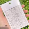 Nail Art Sticker 3D Adhesive French Nail Art Jewelry 6 Colors Imitation Metal Line Three-dimensional Nail Art Decal YSL
