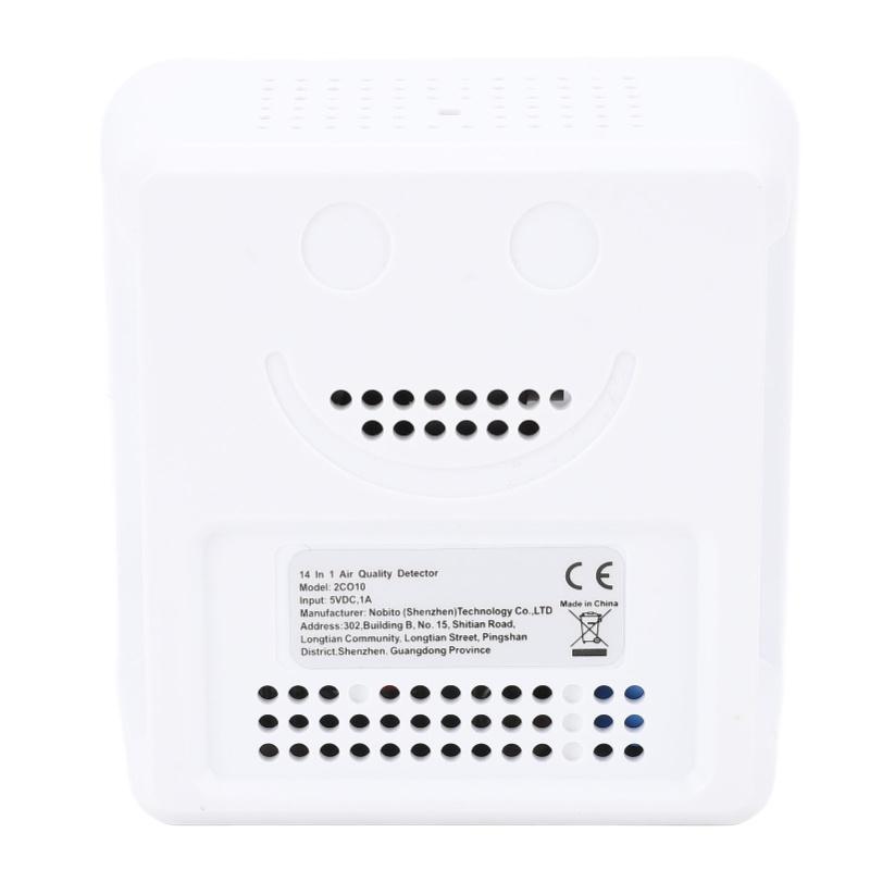 Air Quality Detector For Tuya 14 In 1 Professional Indoor Air Quality Meter Accurate Sensor PM2.5 Display Smart Portable