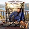 Custom Text Flannel Throw Blanket, Lightweight Cozy Bed Sofa BlanketEvil Dead Ash Williams