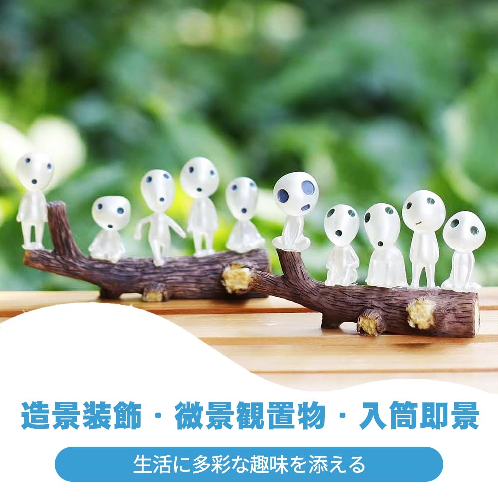 Decoración de Jardín Paisaje de Elfos de Resina Árbol Luminoso de Resina Casa de Muñecas DIY Hada Regalo de Navidad Figuras de 38 Piezas, Miniaturas, Elfos, Bonsái, Acuario, Decoración,