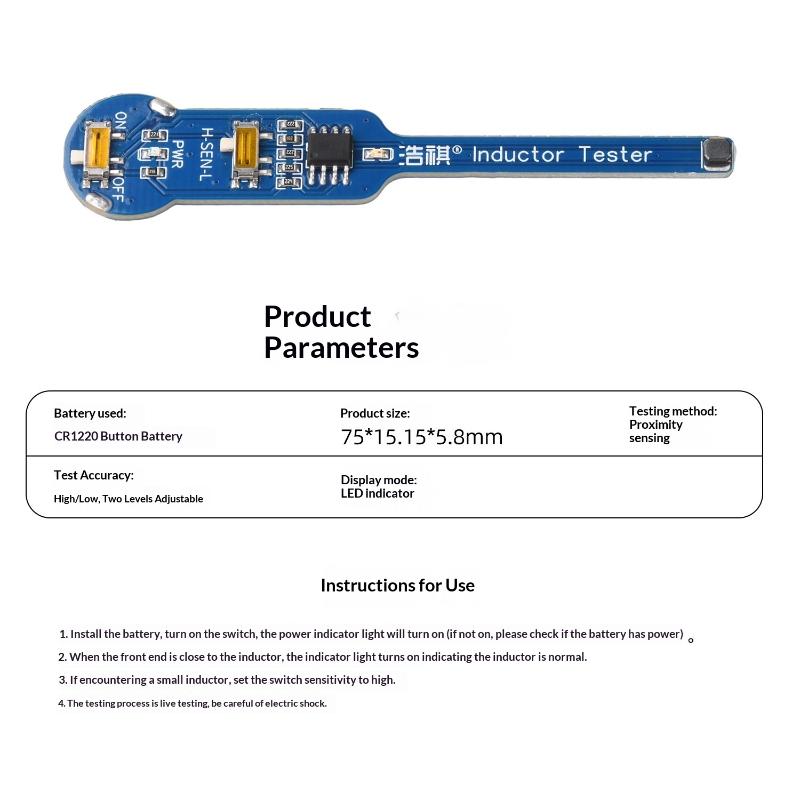 Mini Inductance Detector Electromagnetic Induction Tester For Phone Motherboard Repair Quick Fault Locating Repair Tool