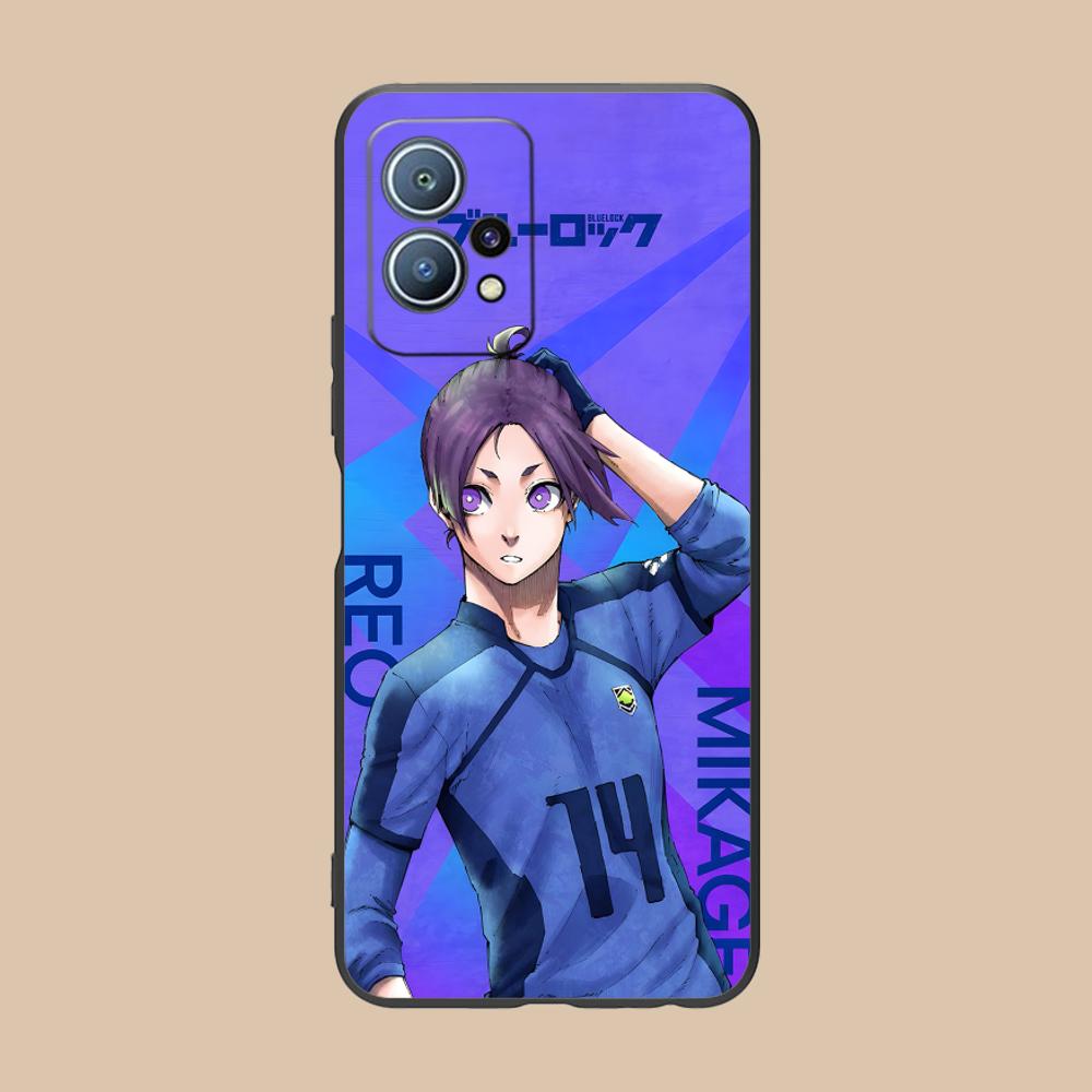 Blue Lock Reo Mikage Matte TPU Mobile Phone Case for Huawei P60 P50 P40 P30 P20 P10 P9 P8 Pro Lite Plus Colorful Printing Cover