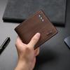 Men's Slim Soft Leather Wallet - Fashionable and Simple Short Style