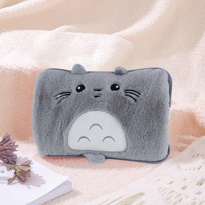 New Cartoon Electric Hot  Reusable Plush Hot Water Bag For Girl Gift, Charging Heating Water Bags Winter Warm Hand Pocket