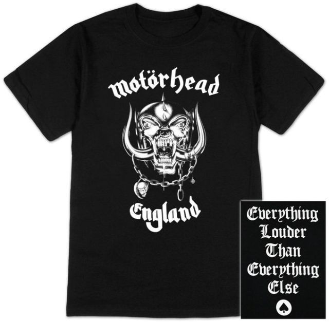 New Authentic Motorhead England War Pig Heavy Metal Ace of Spades Band TShirt Unisex T-Shirt L