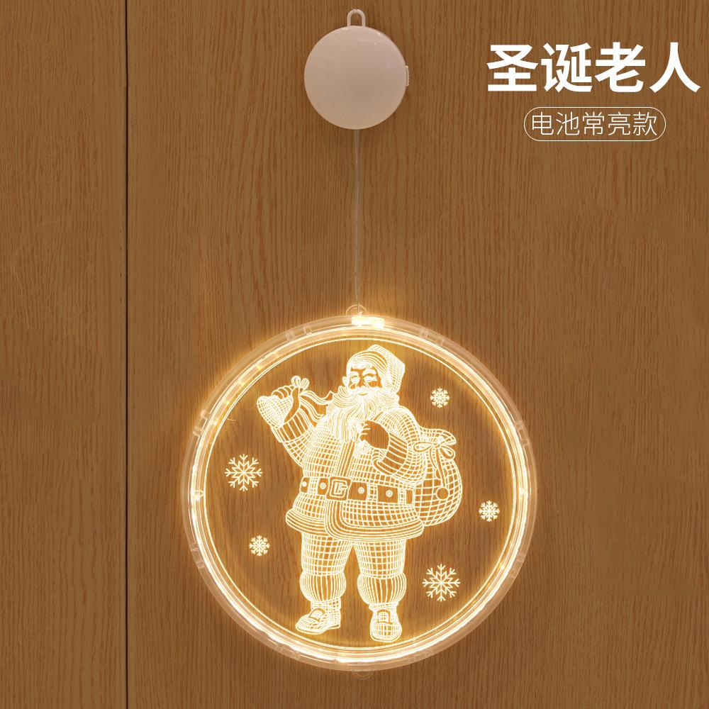 Christmas Decoration Light Neon LightLEDString Lights3DLetter Sucker Hanging Lamp Acrylic Pendant Room Atmosphere Colored