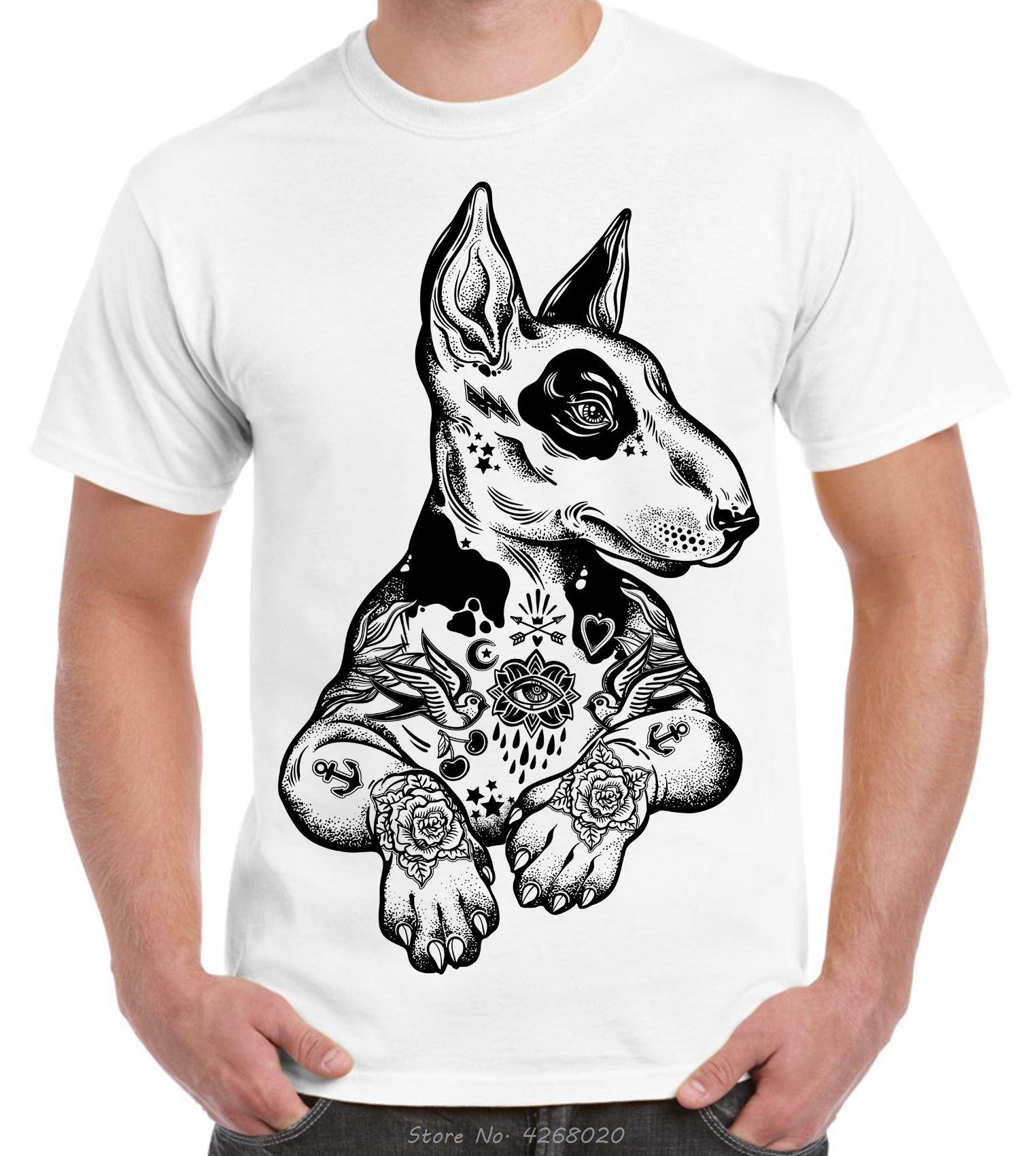 

Pit Bull Terrier With Tattoos Hipster Large Print Men s T-Shirt Cool Casual Pride T Shirt Men Unisex Fashion Tshirt Harajuku tee S разноцветный