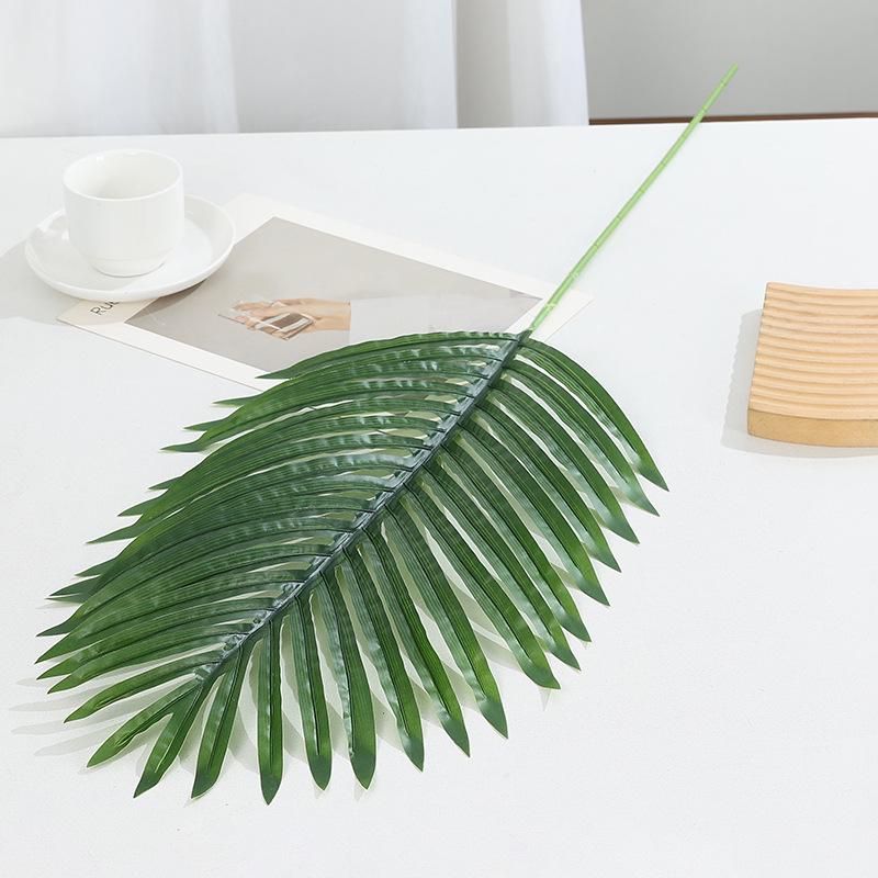 Artificial Coconut, Cycad, Palm Tree, and Flower Basket Leaves Set