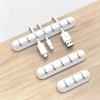 3Pcs Usb Cable Clip Winder Organizer Round Charger Cord Clips Desk Tidy Management Wire Adhesive Holder Clamp In Home Office