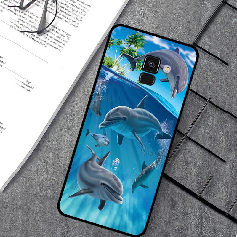 Ocean Dolphin Phone Case For Samsung J7 J5 J3 J1 2016 A3 A5 2017 J4 J6 Plus J8 A7 A8 A9 2018 Case Cover