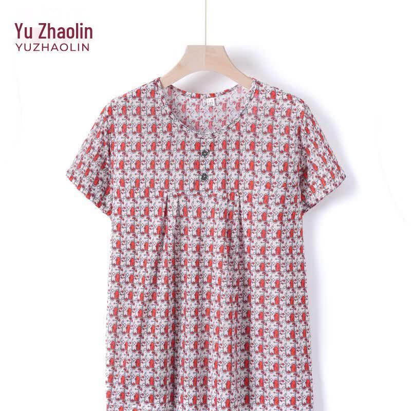 YUZHAOLIN Women s Loose Fit Plus Size Rayon Short Sleeve T-shirt 3XL