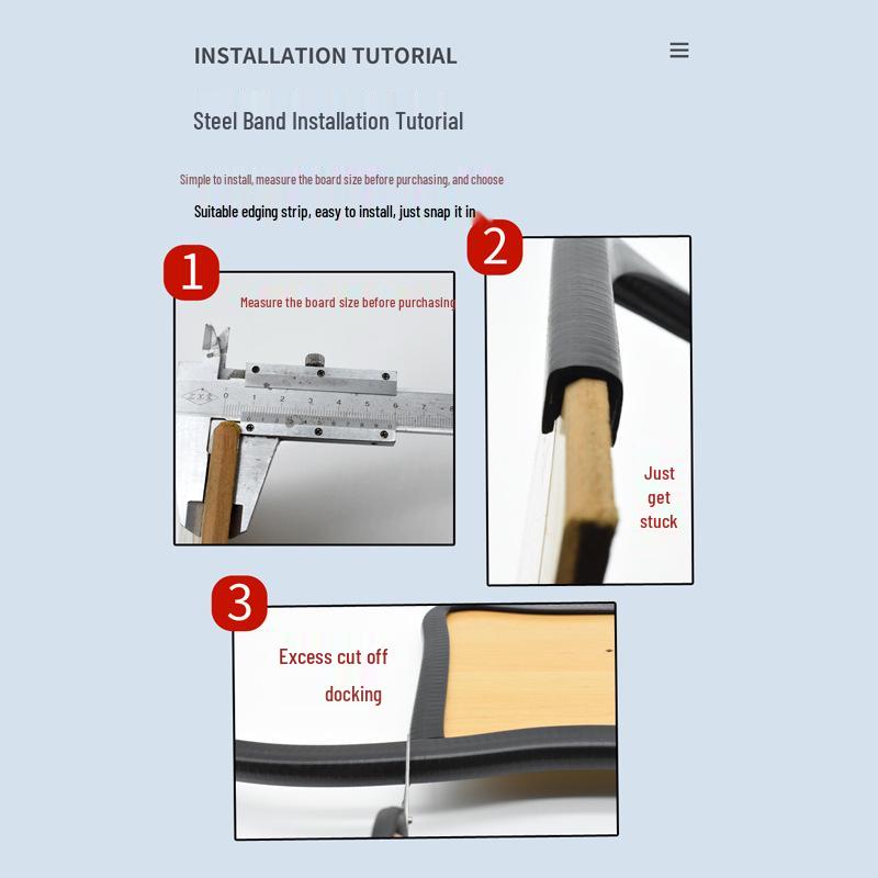 U-shaped Cut-Resistant Protective Rubber Edge Strip
