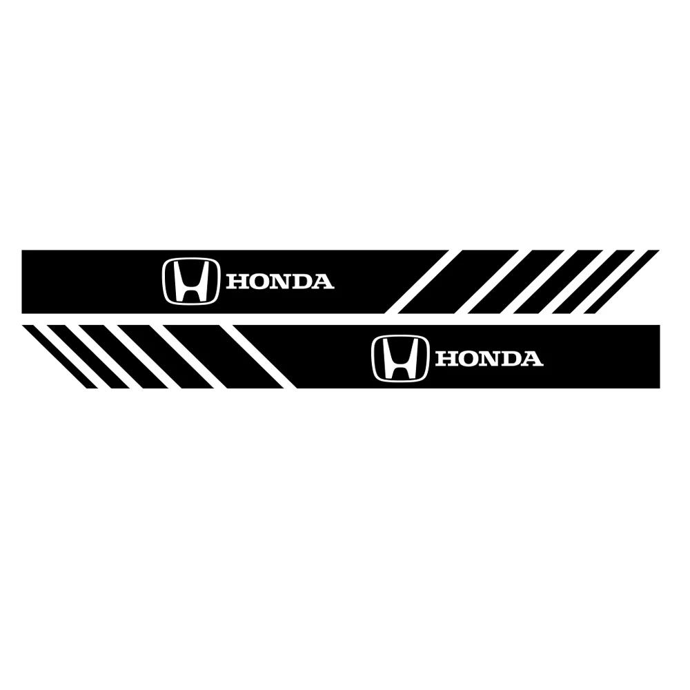

2PCS Car Rearview Mirror Stickers Racing Stripes Decal for Honda Civic FIT Accord Prelude CRV 5th Mugen CRZ CRX Jazz HRV Pilot