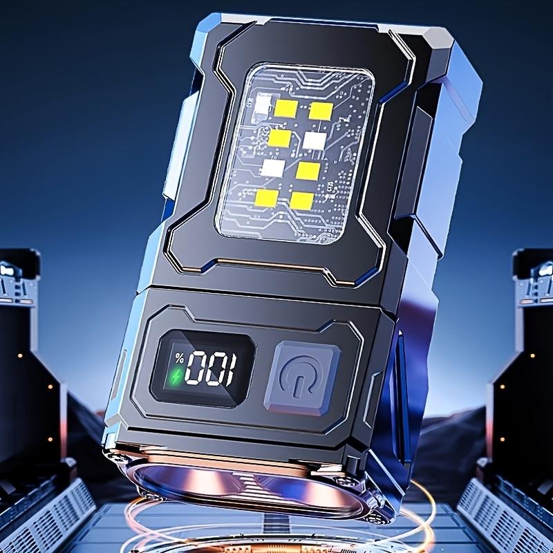 Rotating Ultra Bright Mini LED Flashlight Rechargeable Portable COB Work Light Illumination Suitable for Outdoor Camping Power Outage